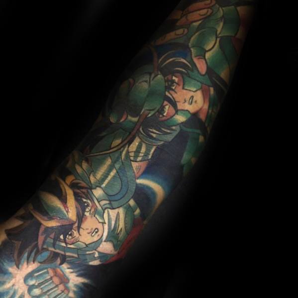 Transformation Anime Tattoo Design