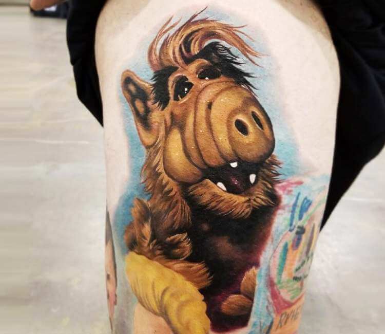 Alf tattoo by Audie Fulfer
