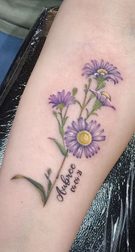 Aster Tattoo Design 3