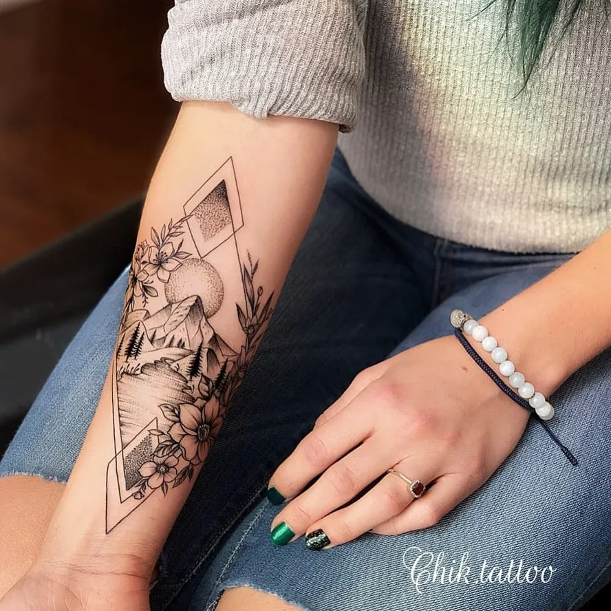 Trendy arm tattoo ideas for women