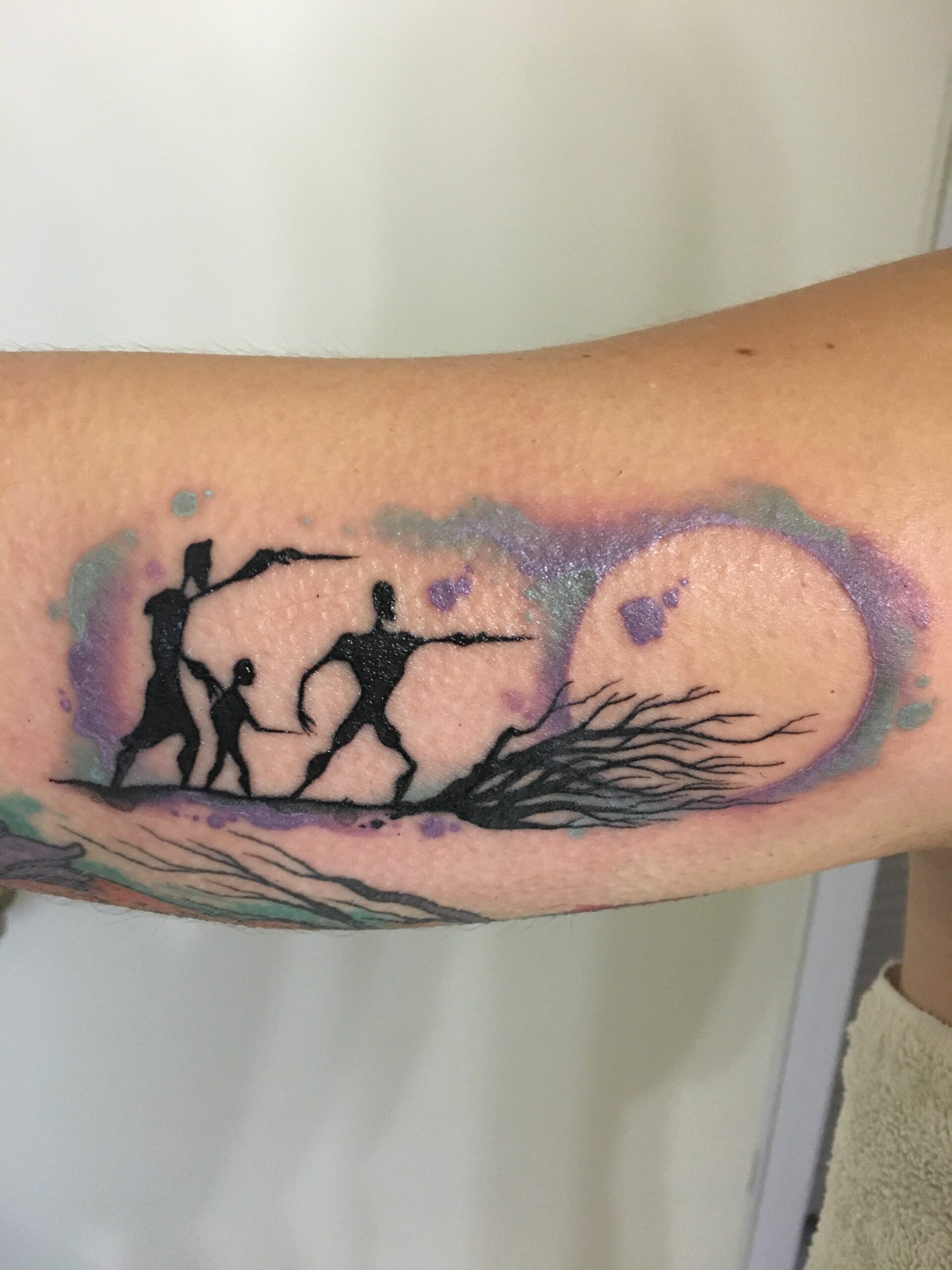 Three Interlocking Circles Tattoo