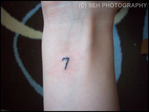 seven.Looks like mine | 7 tattoo