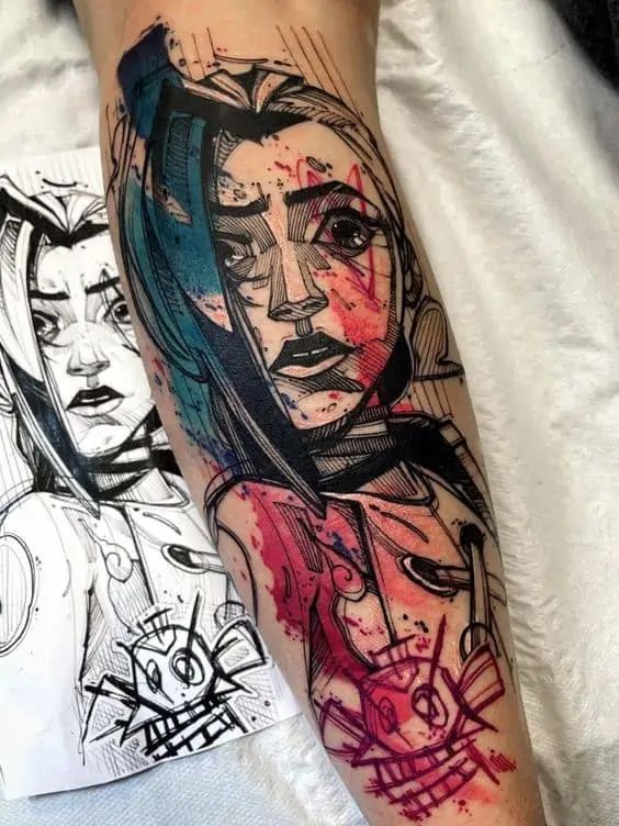 Elegantly designed arcane tattoo