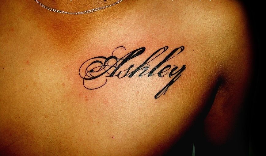 Ashley Tattoo Name Design