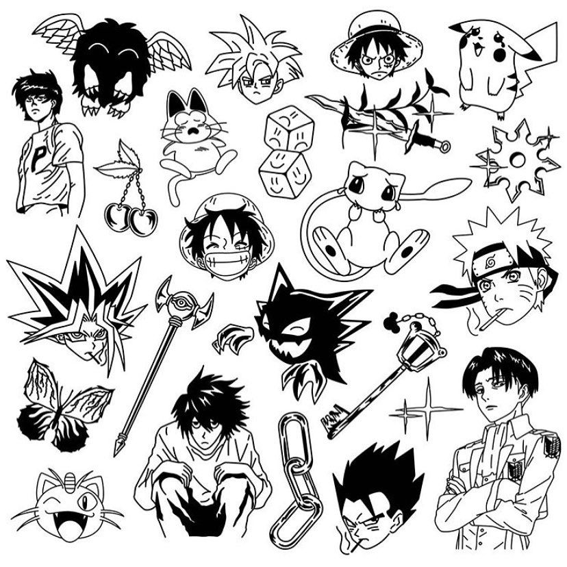Anime Flash Tattoo Idea 1