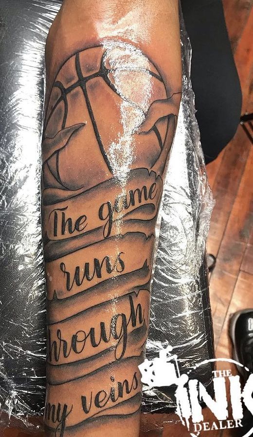 Basketball Tattoo Design