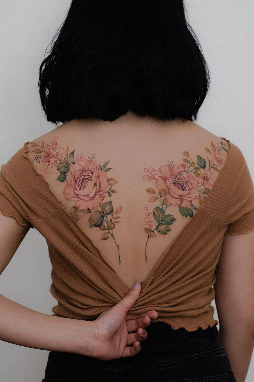 Beautiful Back Tattoo