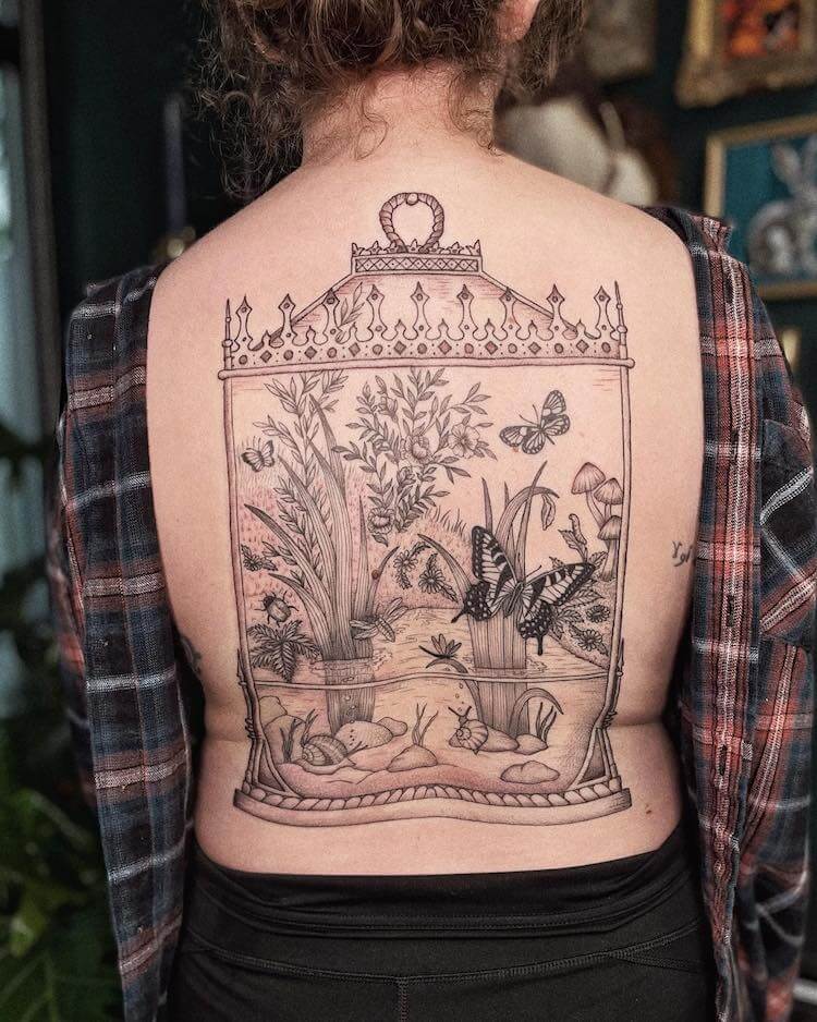 Back tattoo ideas for women