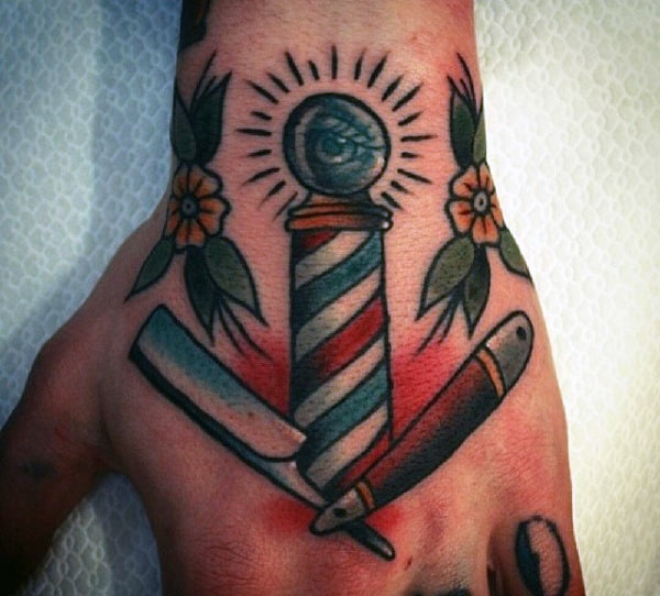 Barber Tattoo Designs