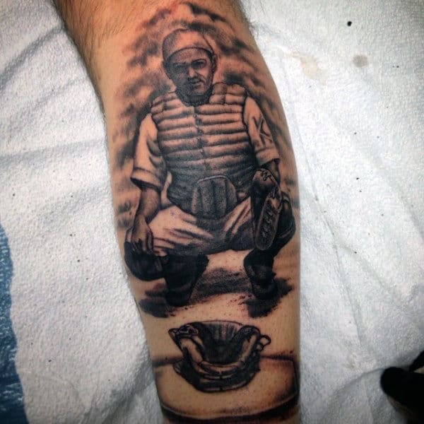Baseball Catcher Tattoo