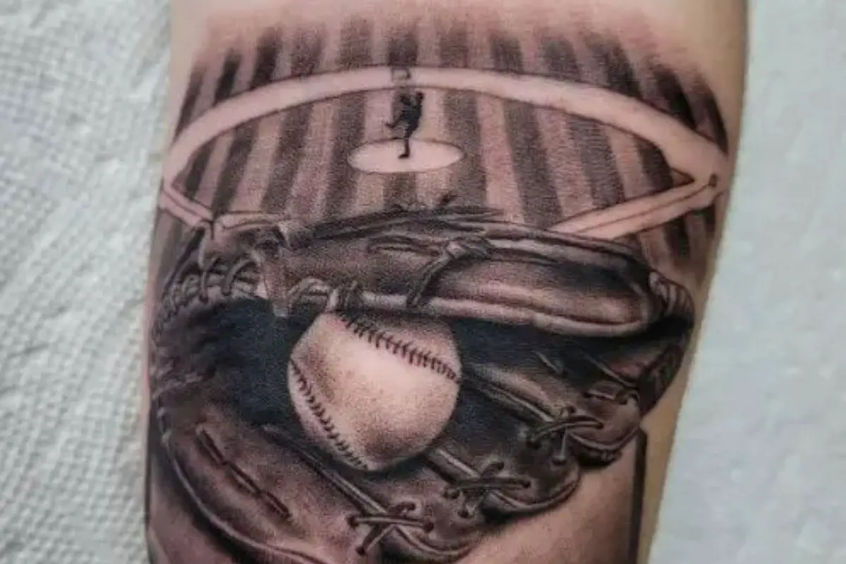 Classic Baseball Tattoo Design