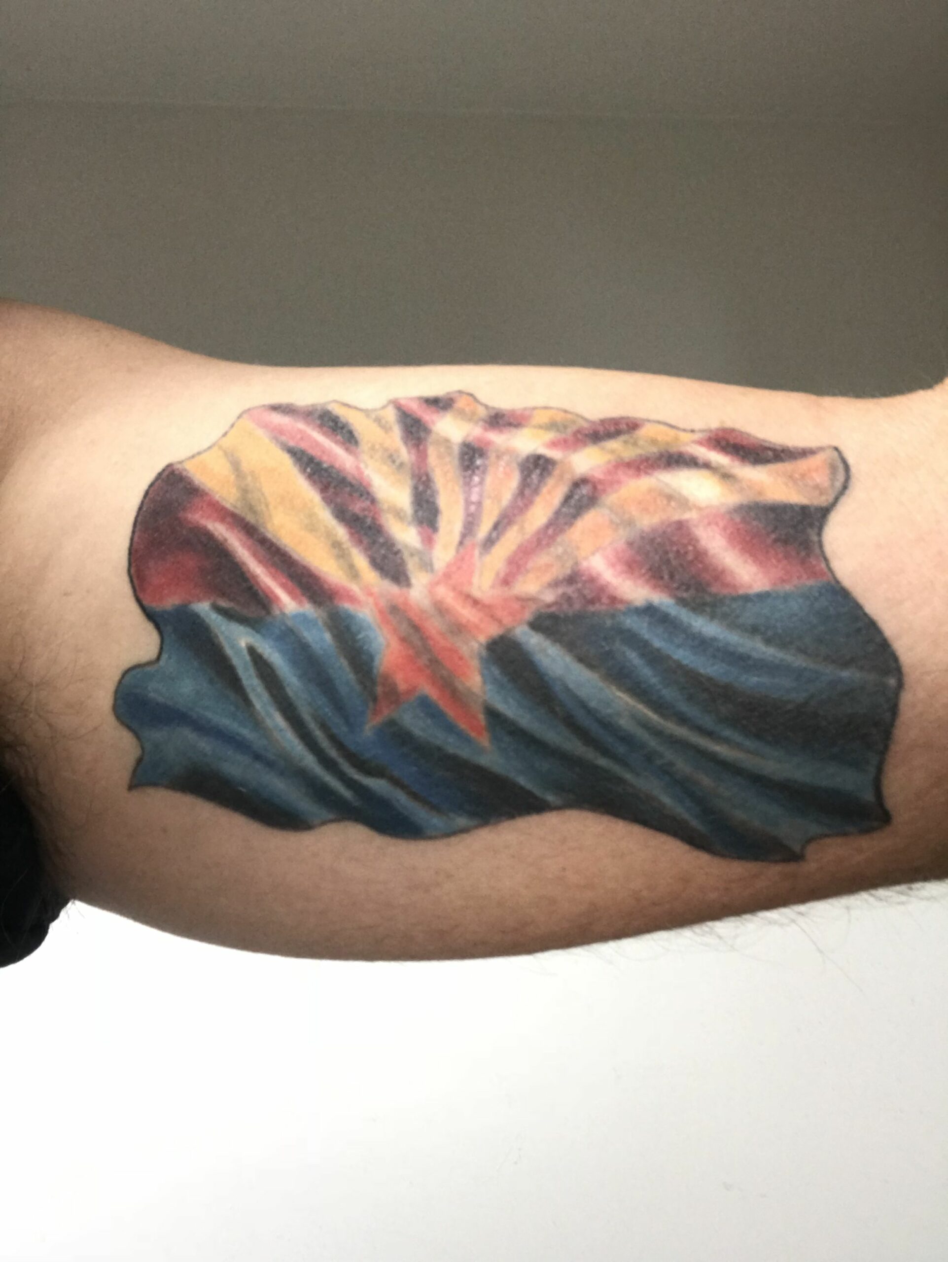 Arizona flag tattoo