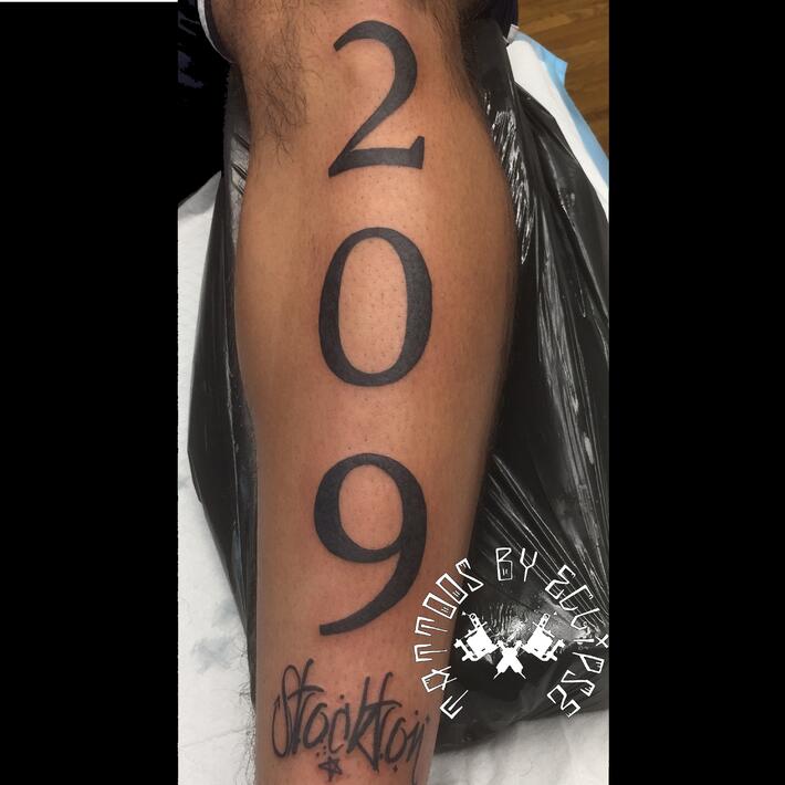 Area code tattoo ideas photos
