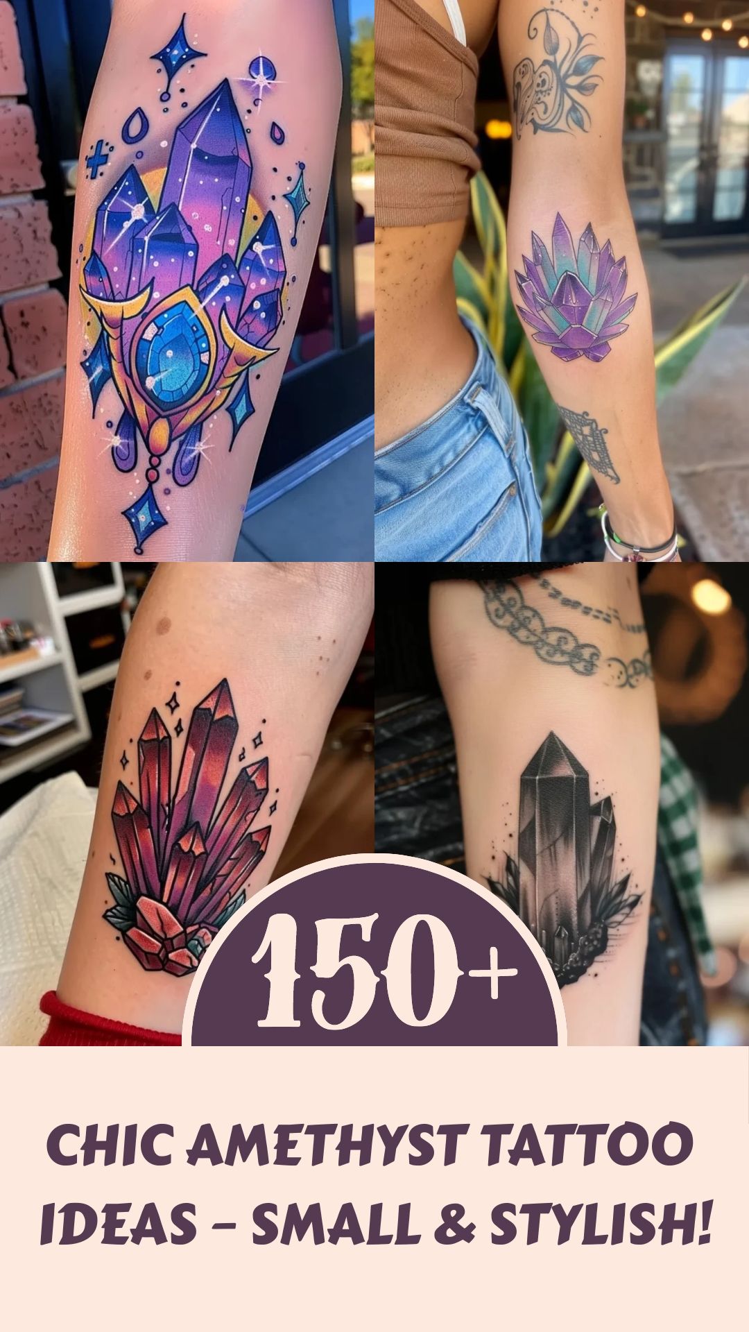 Chic Amethyst Tattoo Ideas – Small & Stylish
