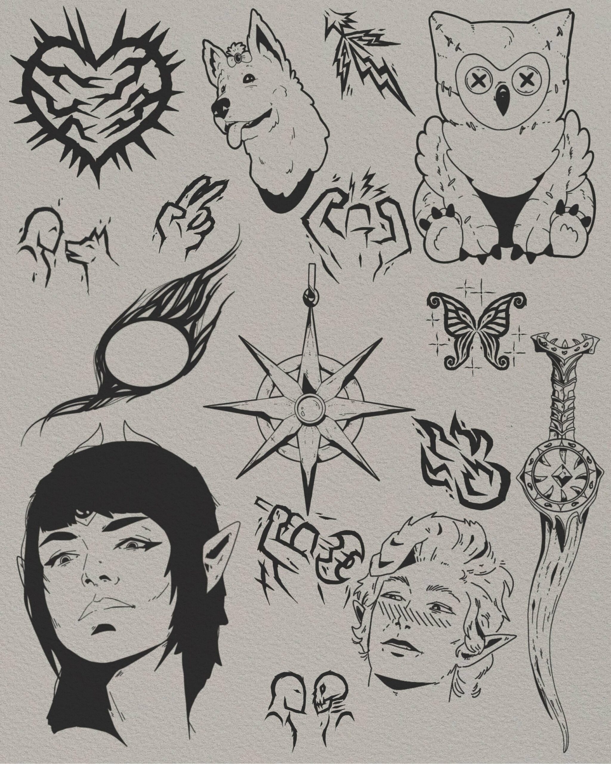 BG3 Tattoo Designs