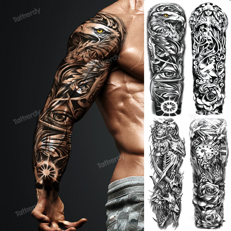 Nature-Inspired Sleeve Tattoo