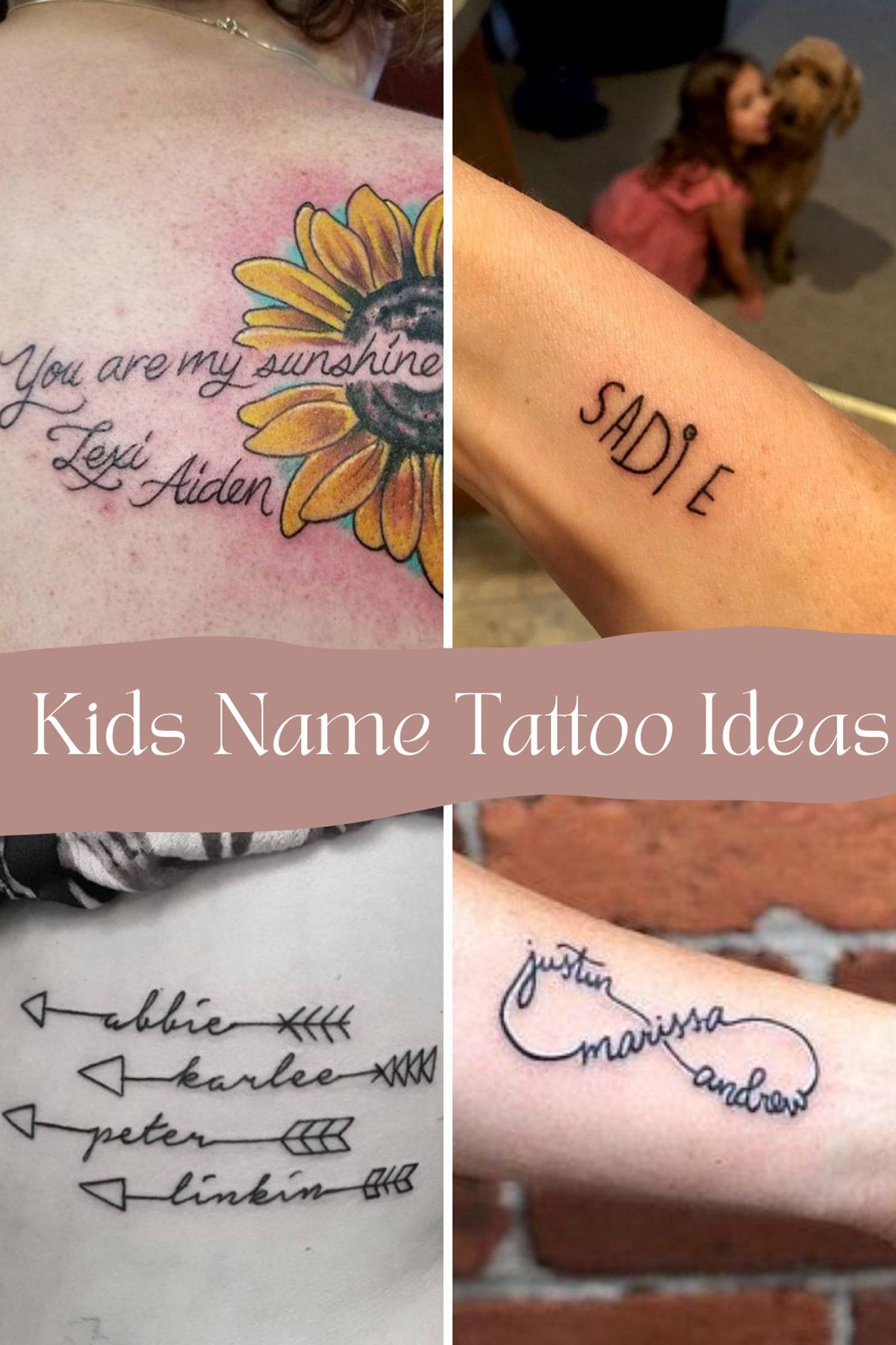 Sweetest Kids Name Tattoos