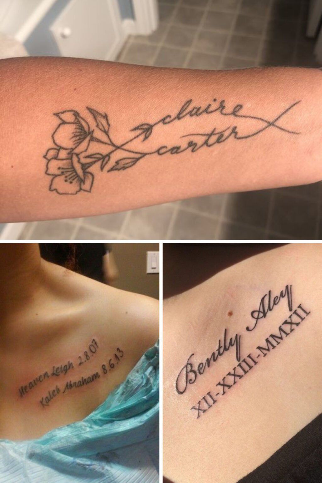 57 Sweetest Kids Name Tattoos Ideas