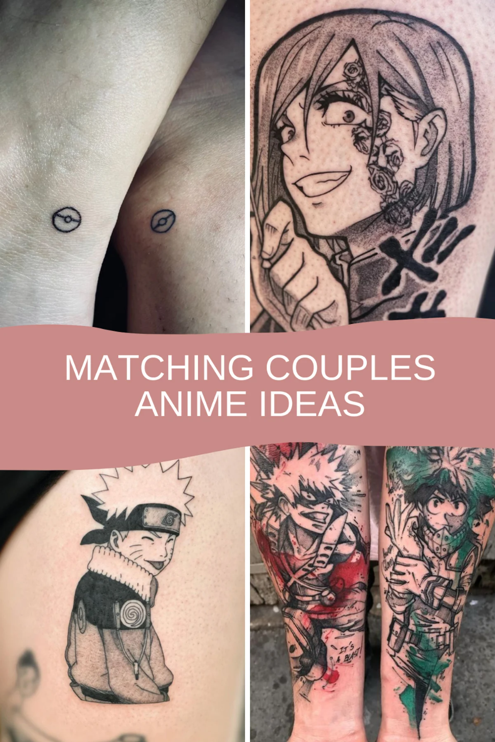 Anime Couples Tattoo Harmony