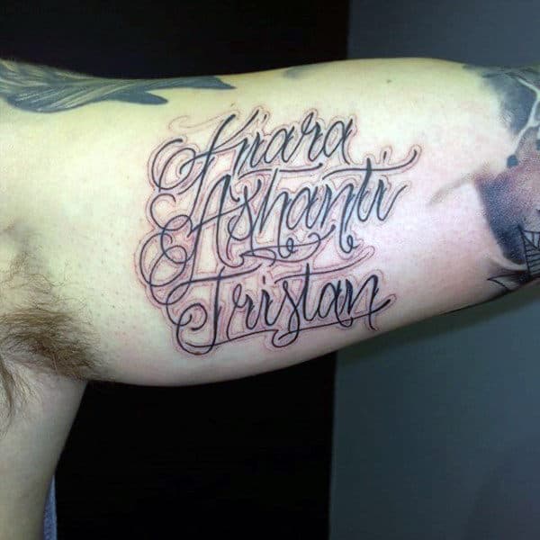Minimalist name tattoo