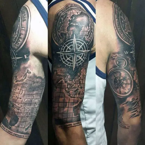 Awesome Half Sleeve Tattoo Design 4