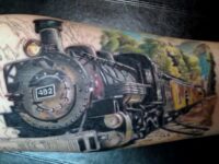 cool-train-tattoos-for-men-on-arm