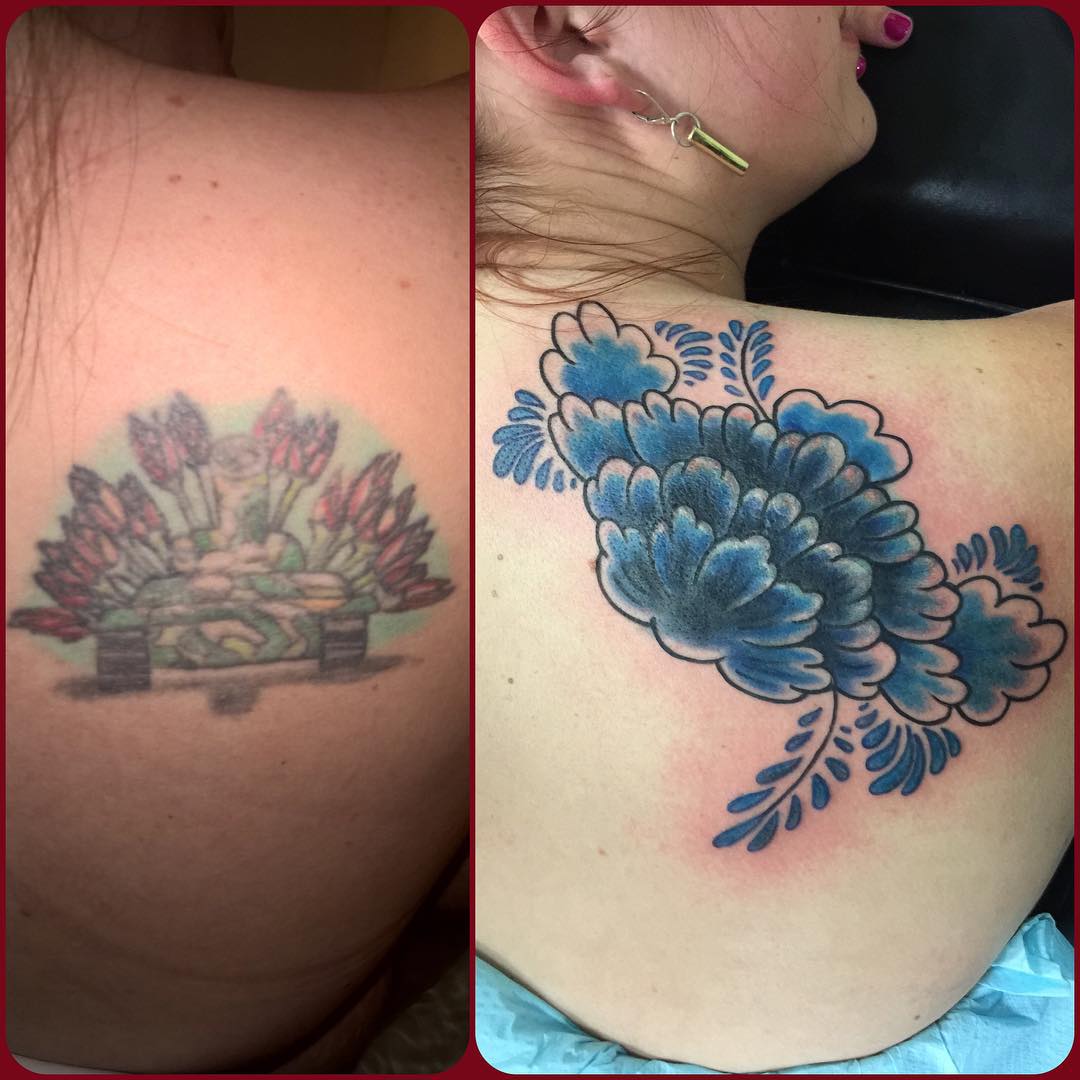 Back Tattoo Cover Up Design 2