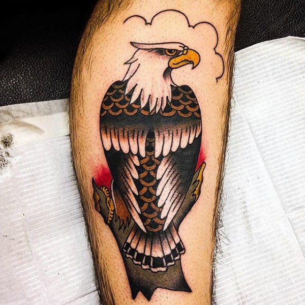 Cute Bald Eagle Tattoo