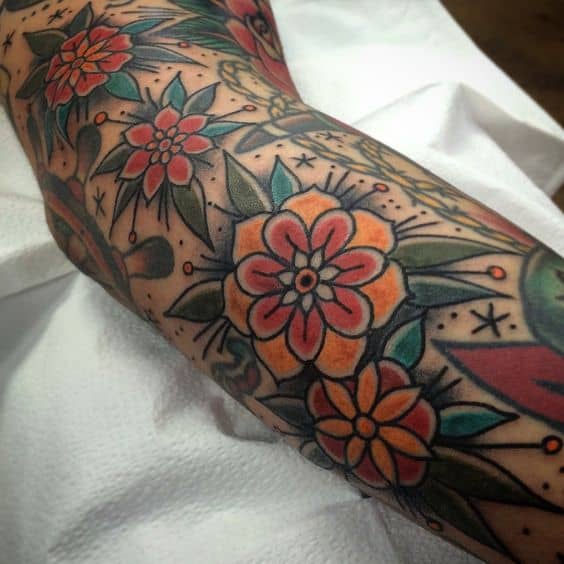 American Traditional Tattoo Filler Ideas