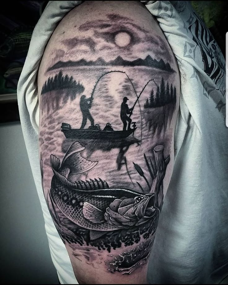 Creative Bass Fishing Design