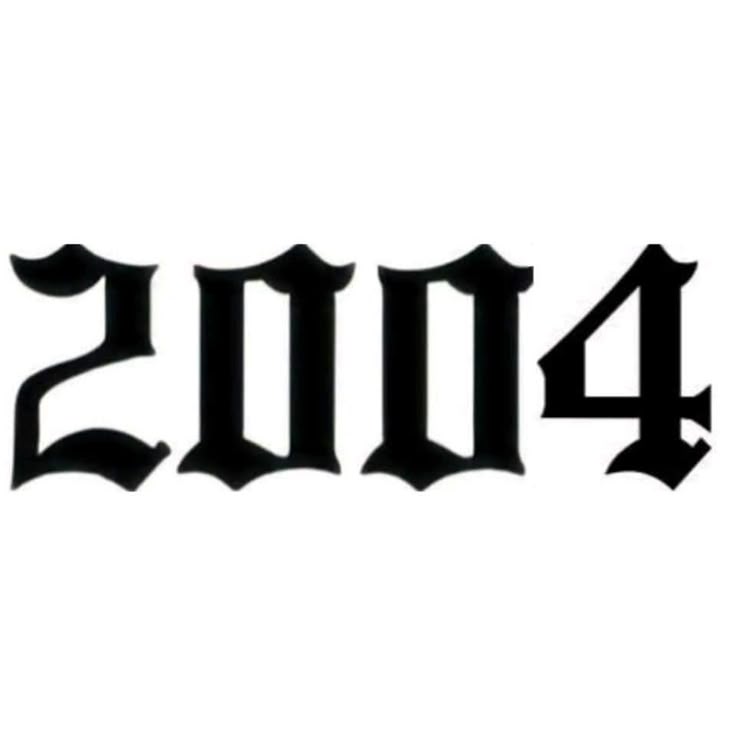 Año de nacimiento tattoo design