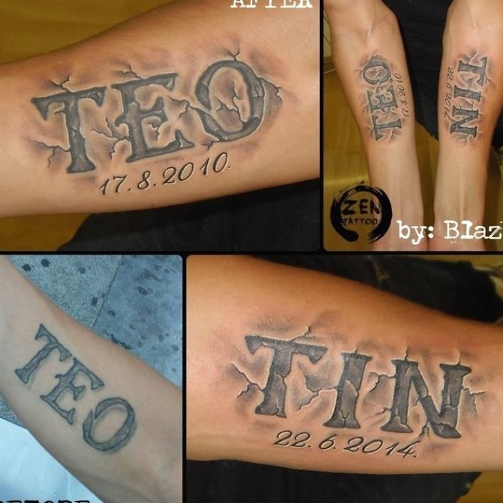 20++ Multiple Names Tattoo Ideas