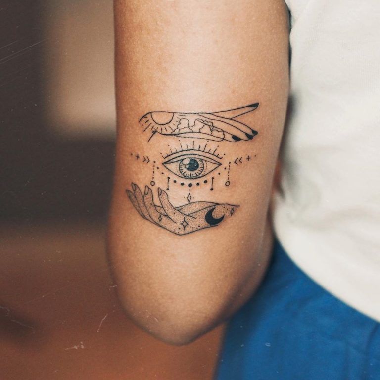 Minimalist Third Eye Tattoo
