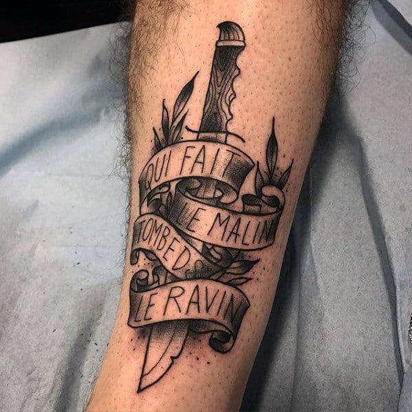 Top 41 Forearm Quote Tattoo Ideas