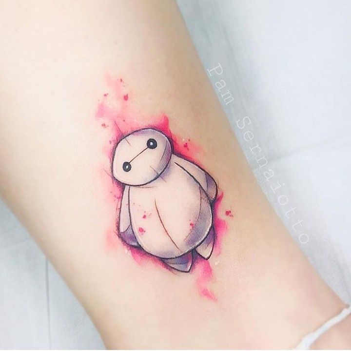 Baymax action tattoo