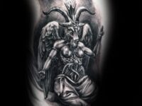 detailed-guys-baphomet-arm-tattoo-ideas