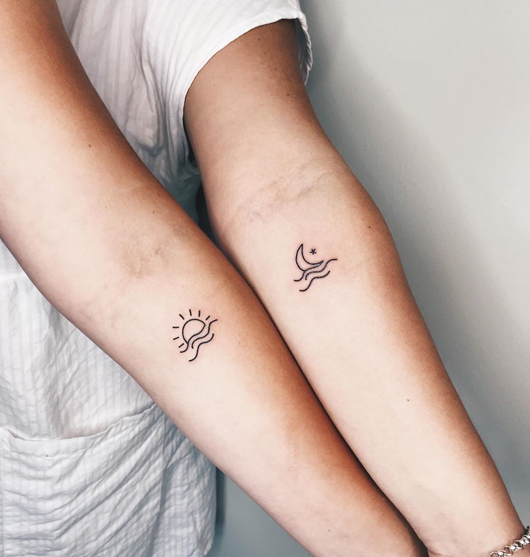 Infinity symbol with heart tattoo