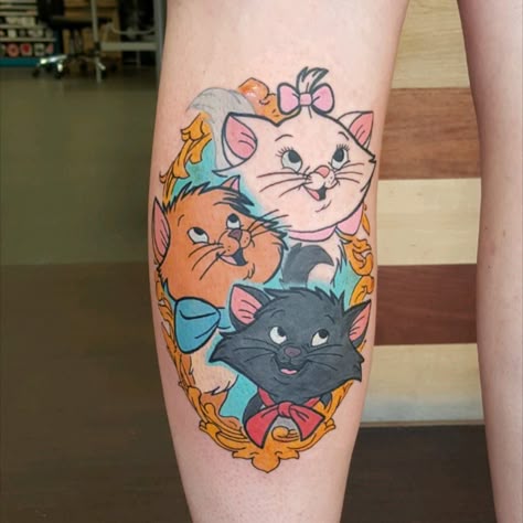 Elegant Aristocats tattoo design