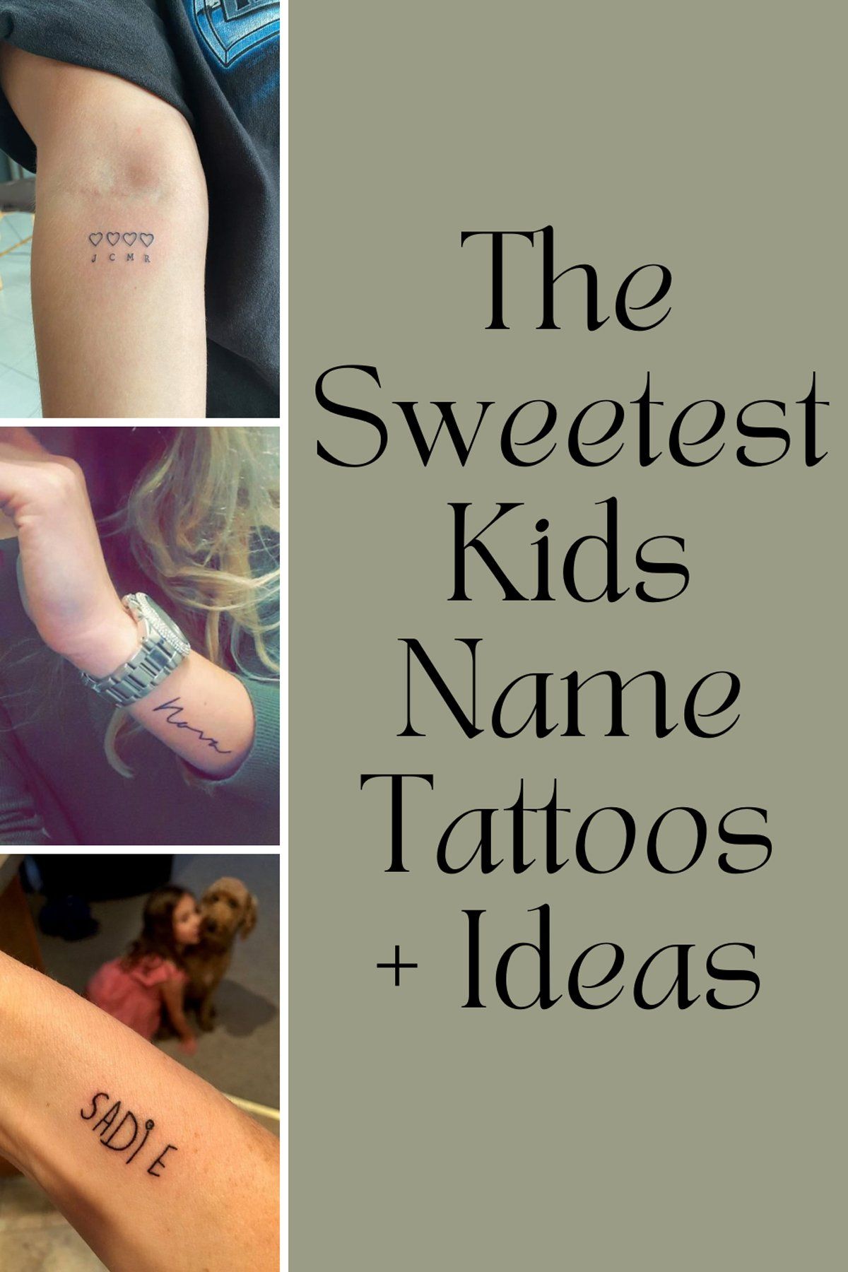 Sweetest Kids Name Tattoos Ideas