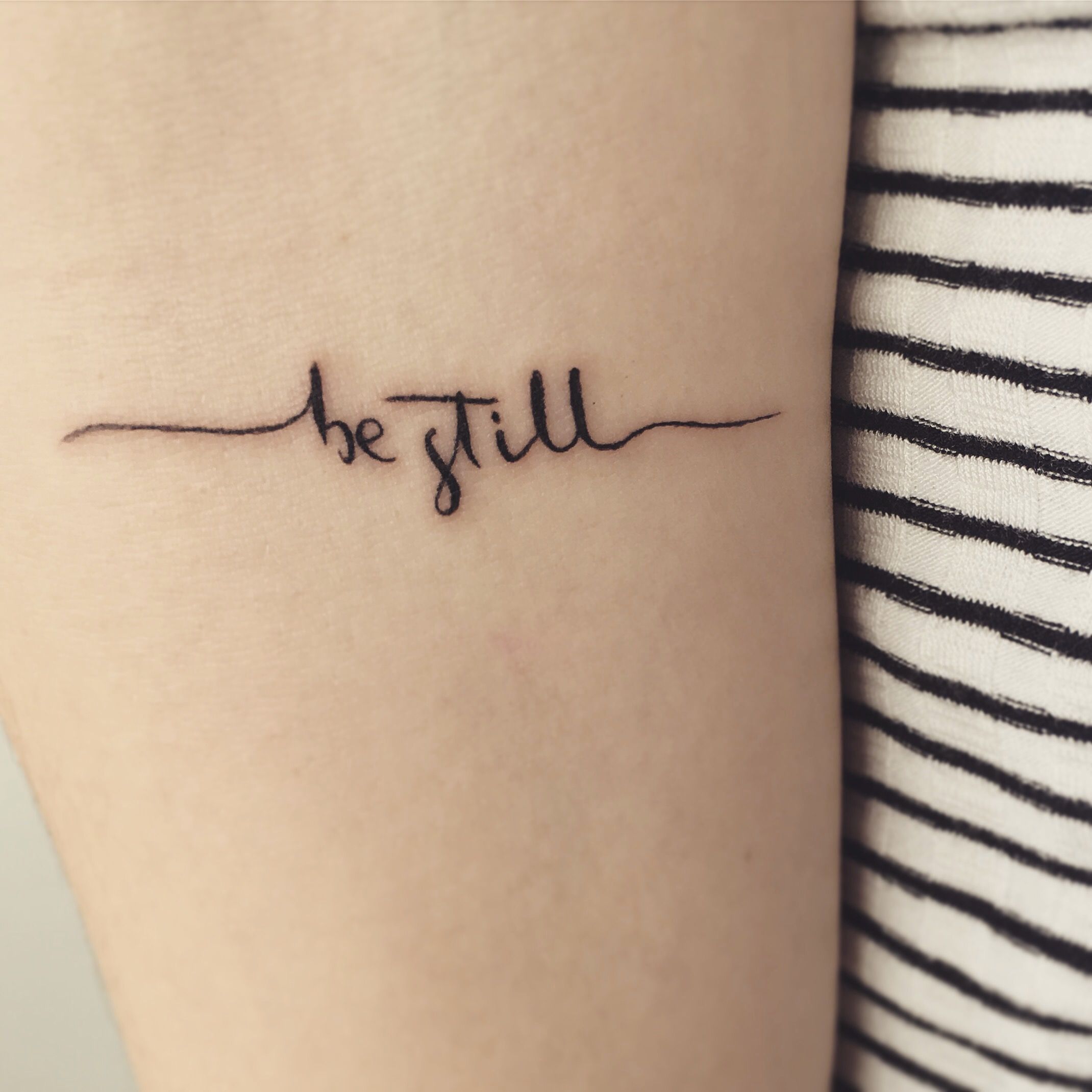 Tattoo Be Still and know that I am God
