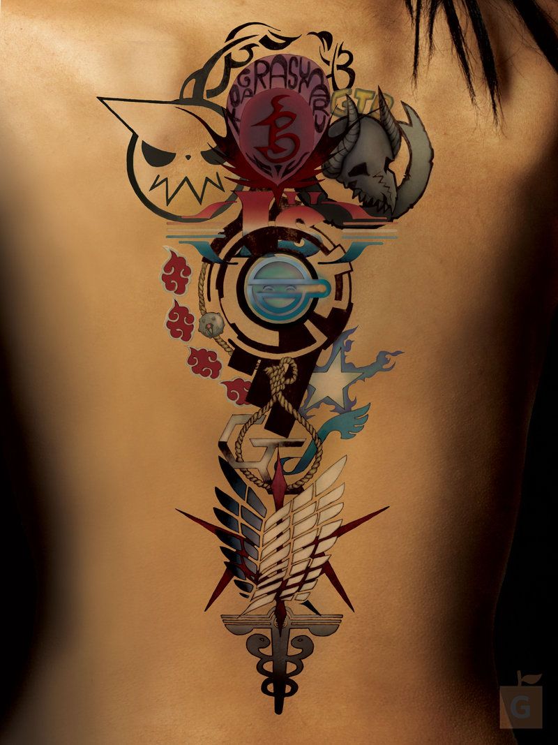 Anime tattoo by GS Alpha Comm