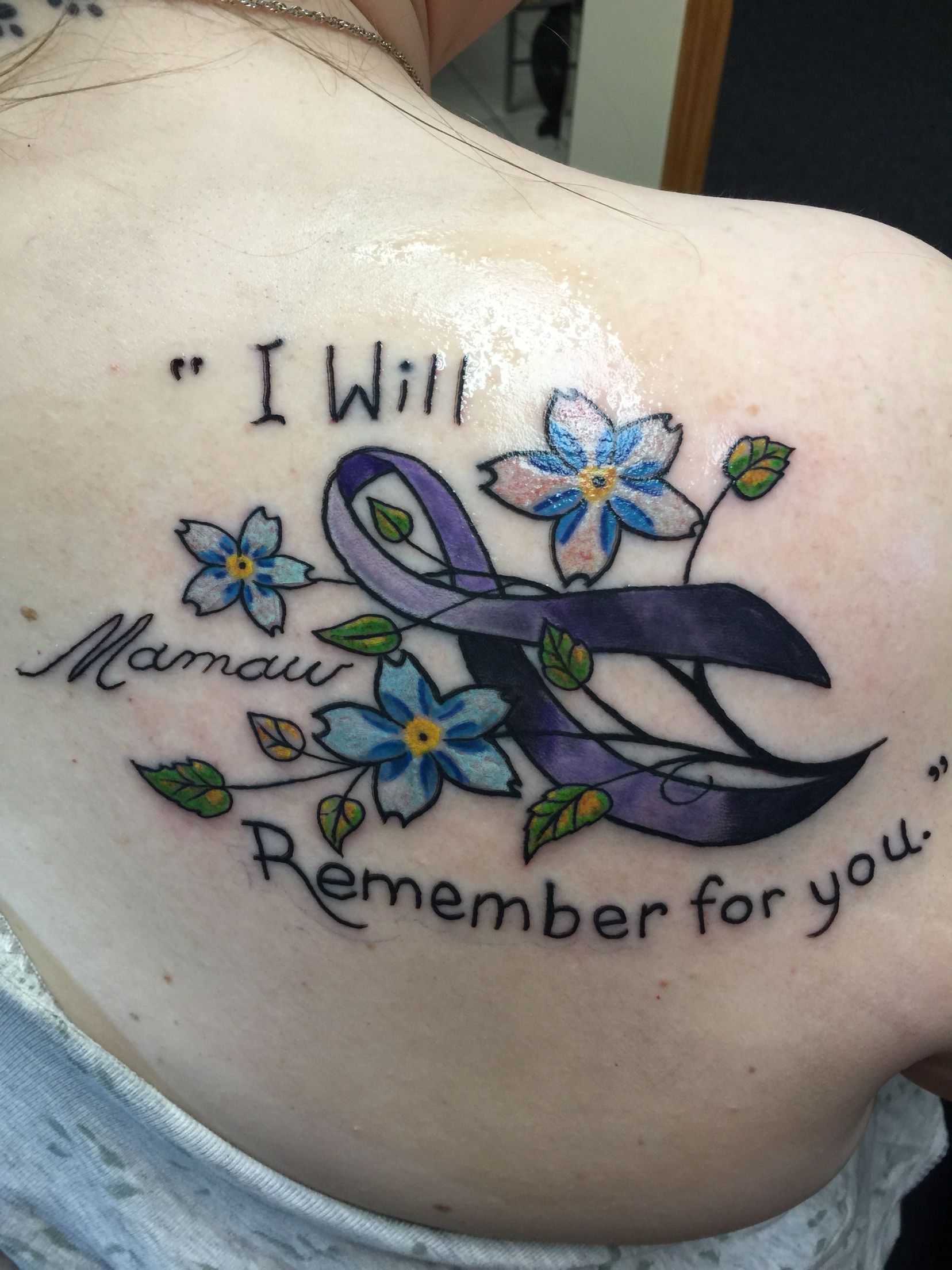 Supportive Alzheimer's Tattoo