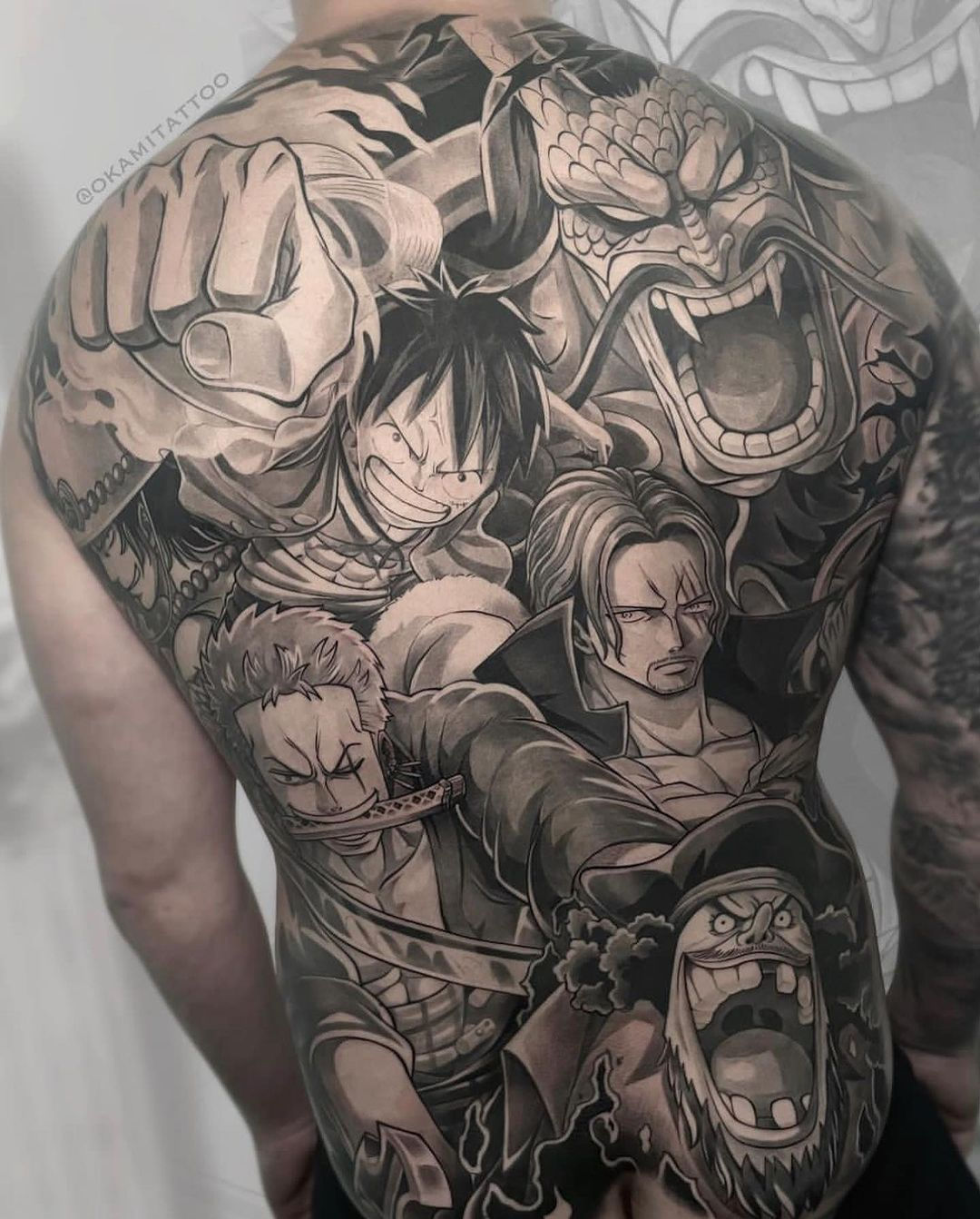One Piece back tattoo idea