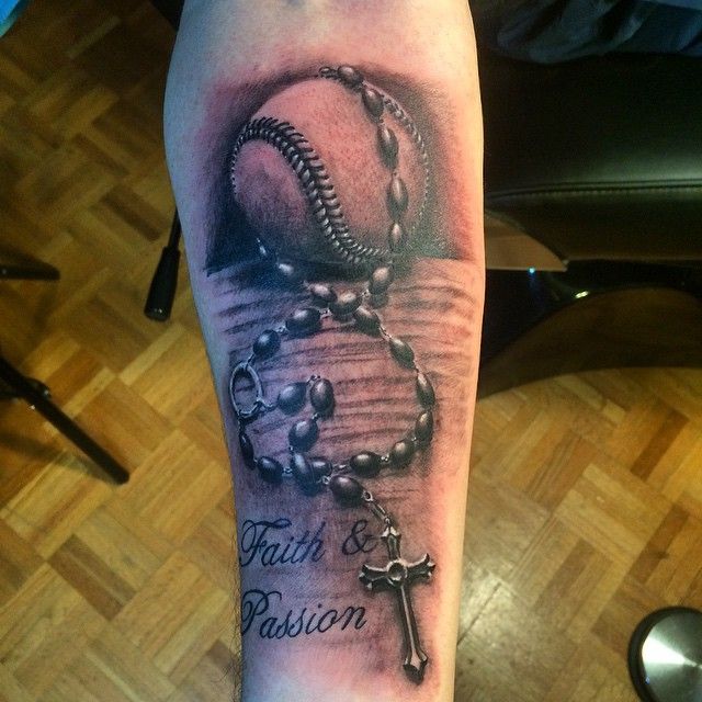 Sporty Baseball Tattoo