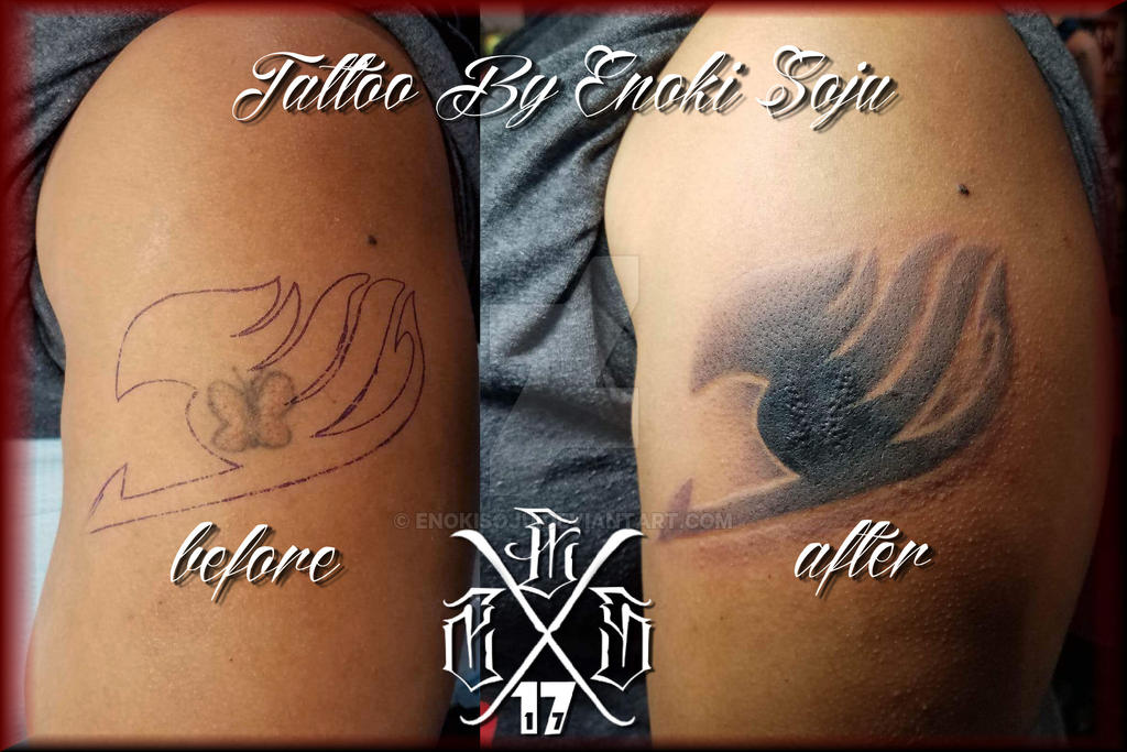Fairy Tale Anime Coverup Tattoo