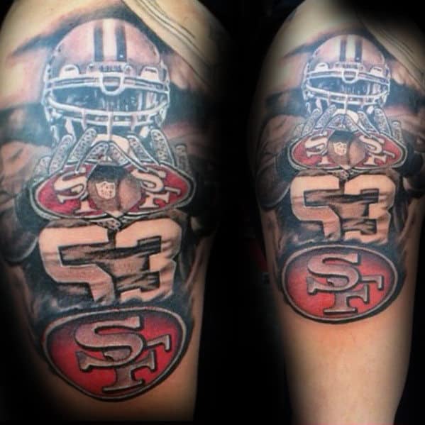 Football Player San Francisco 49ers Tattoo