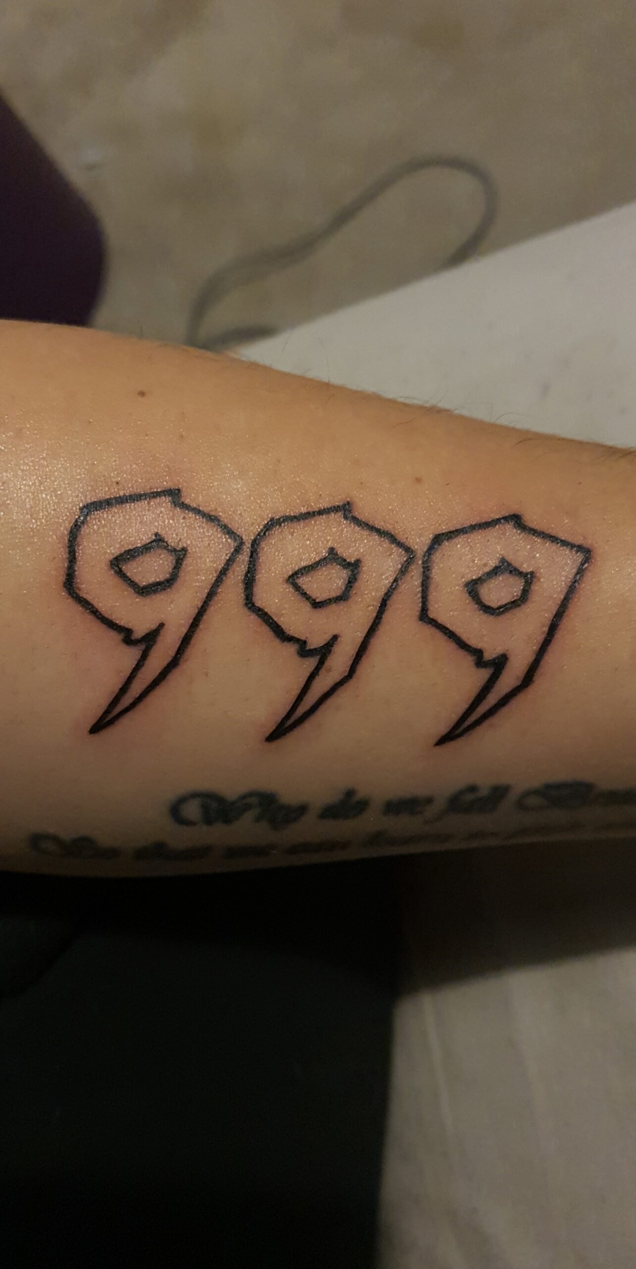 Juice Wrld 999 Tattoo Design 4