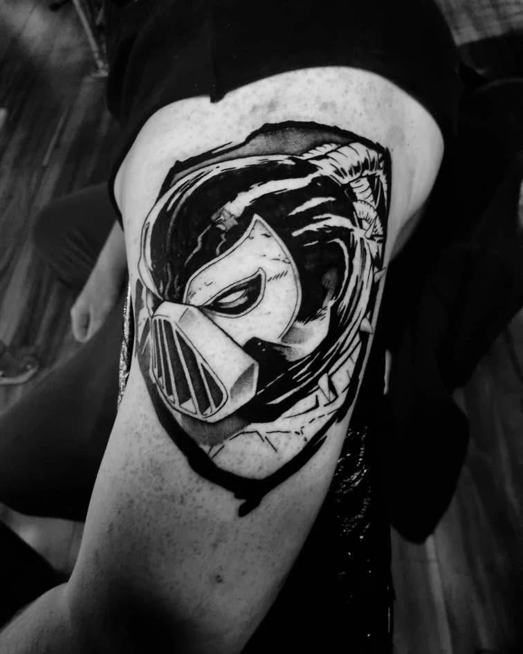 Batman vs. Bane Tattoo