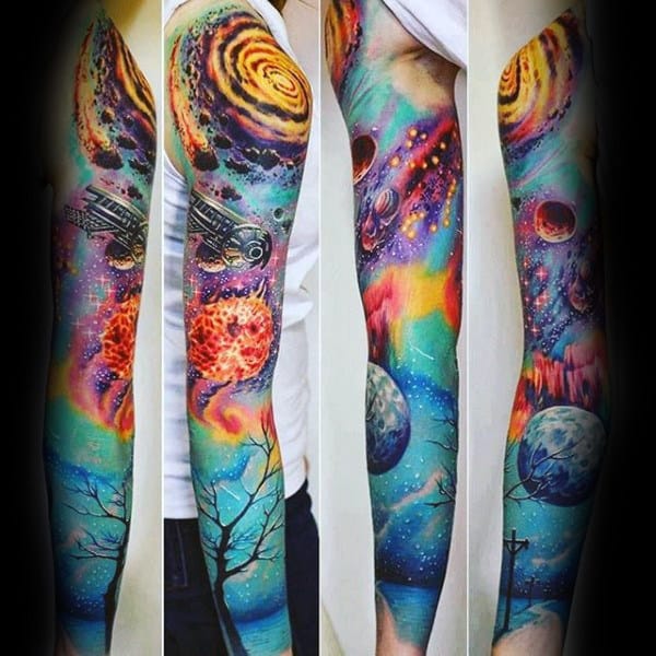 Galactic Sleeve Tattoo