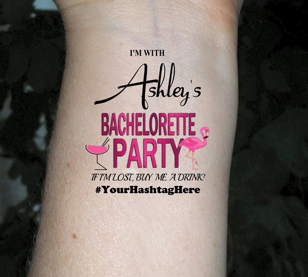 Bachelorette Tattoos, Bachelorette Party Tattoos, Bride Tattoo, Custom